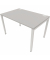 Schreibtisch, Rohr in Rohr-System, 64-86cm (H), 120x80cm (BxT), rechteckig, platinum / weiß
