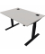 Schreibtisch eModel 2.0, elektrisch höhenverstellbar, 65-130cm (H), 120x80cm (BxT), rechteckig, platinum / jet schwarz