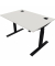 Schreibtisch eModel 2.0, elektrisch höhenverstellbar, 65-130cm (H), 120x80cm (BxT), rechteckig, weiß / jet schwarz
