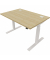 Schreibtisch eModel 2.0, elektrisch höhenverstellbar, 65-130cm (H), 120x80cm (BxT), rechteckig, buche / weiß