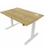 Schreibtisch eModel 2.0, elektrisch höhenverstellbar, 65-130cm (H), 120x80cm (BxT), rechteckig, hickory / weiß