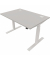 Schreibtisch eModel 2.0, elektrisch höhenverstellbar, 65-130cm (H), 120x80cm (BxT), rechteckig, platinum / weiß