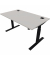 Schreibtisch eModel 2.0, elektrisch höhenverstellbar, 65-130cm (H), 140x80cm (BxT), rechteckig, platinum / jet schwarz