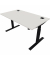 Schreibtisch eModel 2.0, elektrisch höhenverstellbar, 65-130cm (H), 140x80cm (BxT), rechteckig, weiß / jet schwarz