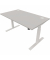 Schreibtisch eModel 2.0, elektrisch höhenverstellbar, 65-130cm (H), 140x80cm (BxT), rechteckig, platinum / weiß