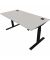 Schreibtisch eModel 2.0, elektrisch höhenverstellbar, 65-130cm (H), 160x80cm (BxT), rechteckig, platinum / jet schwarz