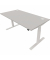 Schreibtisch eModel 2.0, elektrisch höhenverstellbar, 65-130cm (H), 160x80cm (BxT), rechteckig, platinum / weiß