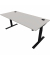 Schreibtisch eModel 2.0, elektrisch höhenverstellbar, 65-130cm (H), 180x80cm (BxT), rechteckig, platinum / jet schwarz