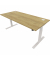 Schreibtisch eModel 2.0, elektrisch höhenverstellbar, 65-130cm (H), 180x80cm (BxT), rechteckig, hickory / weiß