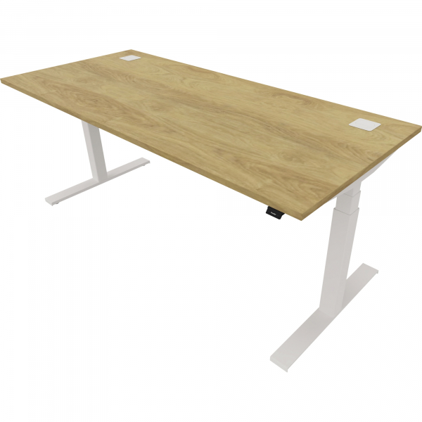 5901747154535 - Schreibtisch eModel 20 810075770 elektrisch höhenverstellbar 65-130cm (H) 180x80cm (BxT) rechteckig hickory weiß 5901747 5901747154535 - Schreibtisch eModel 20 810075770 elektrisch höhenverstellbar 65-130cm (H) 180x80cm (BxT) rechteckig hickory weiß 5901747