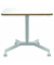 Schreibtisch Ergo, elektrisch höhenverstellbar, 75-114cm (H), 80x60cm (BxT), rechteckig, weiß / weiß