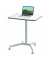 Schreibtisch Ergo, elektrisch höhenverstellbar, 75-114cm (H), 80x60cm (BxT), rechteckig, weiß / weiß
