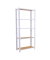 Regal OFFICLICK 8425437127328 weiß, braun 80,0 x 30,0 x 210,0 cm