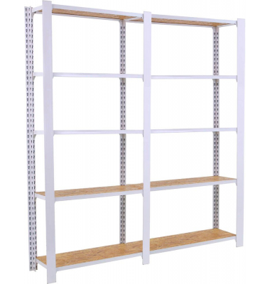 Regal OFFICLICK 8425437127335 weiß, braun 160,0 x 30,0 x 210,0 cm Regal OFFICLICK 8425437127335 weiß, braun 160,0 x 30,0 x 210,0 cm