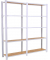 Regal OFFICLICK 8425437127335 weiß, braun 160,0 x 30,0 x 210,0 cm