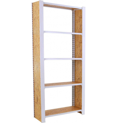 Regal OFFICLICK 8425437127410 weiß, braun 80,0 x 30,0 x 210,0 cm Regal OFFICLICK 8425437127410 weiß, braun 80,0 x 30,0 x 210,0 cm