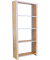 Regal OFFICLICK 8425437127410 weiß, braun 80,0 x 30,0 x 210,0 cm
