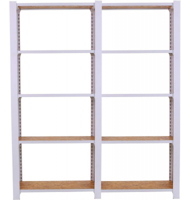 Regal OFFICLICK 8425437127427 weiß, braun 160,0 x 30,0 x 210,0 cm Regal OFFICLICK 8425437127427 weiß, braun 160,0 x 30,0 x 210,0 cm