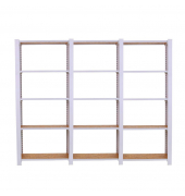 Regal OFFICLICK 8425437127434 weiß, braun 240,0 x 30,0 x 210,0 cm