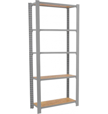 Regal OFFICLICK 8425437127533 grau, braun 80,0 x 30,0 x 210,0 cm Regal OFFICLICK 8425437127533 grau, braun 80,0 x 30,0 x 210,0 cm