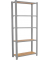 Regal OFFICLICK 8425437127533 grau, braun 80,0 x 30,0 x 210,0 cm