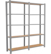 Regal OFFICLICK 8425437127540 grau, braun 160,0 x 30,0 x 210,0 cm