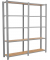 Regal OFFICLICK 8425437127540 grau, braun 160,0 x 30,0 x 210,0 cm