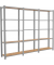 Regal OFFICLICK 8425437127557 grau, braun 240,0 x 30,0 x 210,0 cm