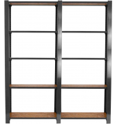 Regal OFFICLICK 8425437127632 grau, braun 160,0 x 30,0 x 210,0 cm