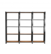 Regal OFFICLICK 8425437127649 grau, braun 240,0 x 30,0 x 210,0 cm