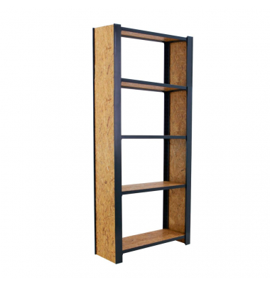 Regal OFFICLICK 8425437127809 anthrazit, braun 80,0 x 30,0 x 210,0 cm Regal OFFICLICK 8425437127809 anthrazit, braun 80,0 x 30,0 x 210,0 cm