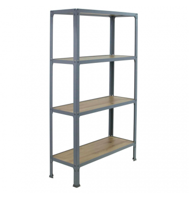 Regal SIMONHOME CLICK MINI 8425437137006 grau, eiche 80,0 x 30,0 x 160,0 cm