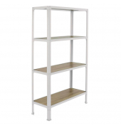 Regal SIMONHOME CLICK MINI 8425437137037 weiß, eiche 80,0 x 30,0 x 160,0 cm