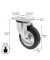WAGNER design yourself Transportgeräte-Lenkrolle RO 6200 silber
