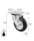 WAGNER design yourself Transportgeräte-Lenkrolle RO 6104 silber