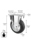 WAGNER design yourself Transportgeräte-Bockrolle RO 8104 silber