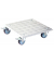 WAGNER design yourself Pflanzenroller GH 7004 Metall silber Quadratisch 28,0 x 7,5 cm