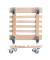 WAGNER design yourself Pflanzenroller GH 0329 Holz hellbraun quadratisch 38,0 x 10,0 cm