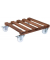 WAGNER design yourself Pflanzenroller GH 0870 Holz dunkelbraun quadratisch 45,0 x 13,0 cm