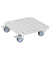 WAGNER design yourself Pflanzenroller GH 7003 Metall silber Quadratisch 29,0 x 7,5 cm