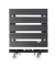 WAGNER design yourself Pflanzenroller WPC GH 0540 Kunststoff anthrazit quadratisch 38,5 x 11,0 cm