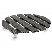Pflanzenroller WPC GH 0565 Kunststoff anthrazit rund 50,0 x 11,0 cm