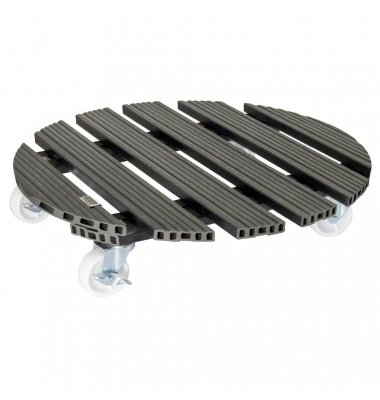 WAGNER design yourself Pflanzenroller WPC GH 0565 Kunststoff anthrazit rund 50,0 x 11,0 cm