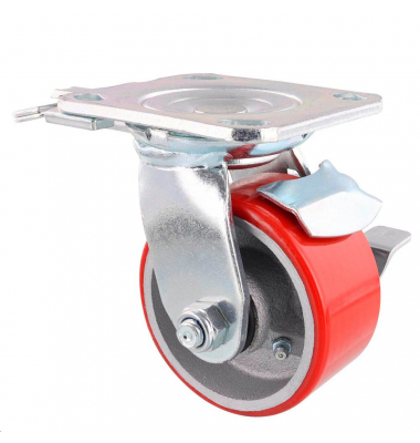 WAGNER design yourself Schwerlast-Lenkrolle RO 0114 rot