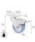 WAGNER design yourself Transportgeräte-Lenkrolle RO 7600 grau