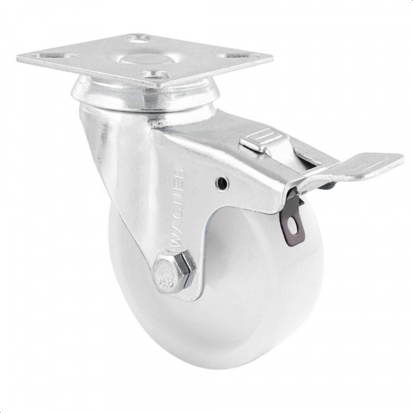 4001073051841 - Apparate-Lenkrollen Kunststoff Rad-Ø 75 mm VE 4 Stk Lenkrolle mit Feststeller 4001073051841 - Apparate-Lenkrollen Kunststoff Rad-Ø 75 mm VE 4 Stk Lenkrolle mit Feststeller