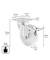 WAGNER design yourself Apparate-Lenkrolle RO 3675 weiß