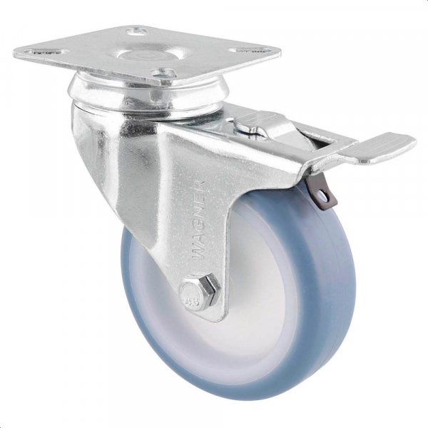 4001073051933 - Apparate-Lenkrollen Rad-Ø 75 mm VE 4 Stk Lenkrolle mit Feststeller Platte 4001073051933 - Apparate-Lenkrollen Rad-Ø 75 mm VE 4 Stk Lenkrolle mit Feststeller Platte