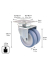 WAGNER design yourself Apparate-Doppel-Lenkrolle ECO RO 1577 grau