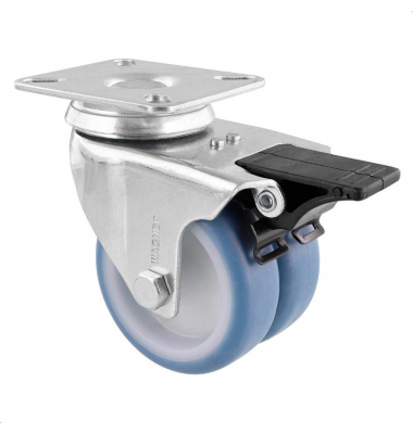 WAGNER design yourself Apparate-Doppel-Lenkrolle ECO RO 3577 grau
